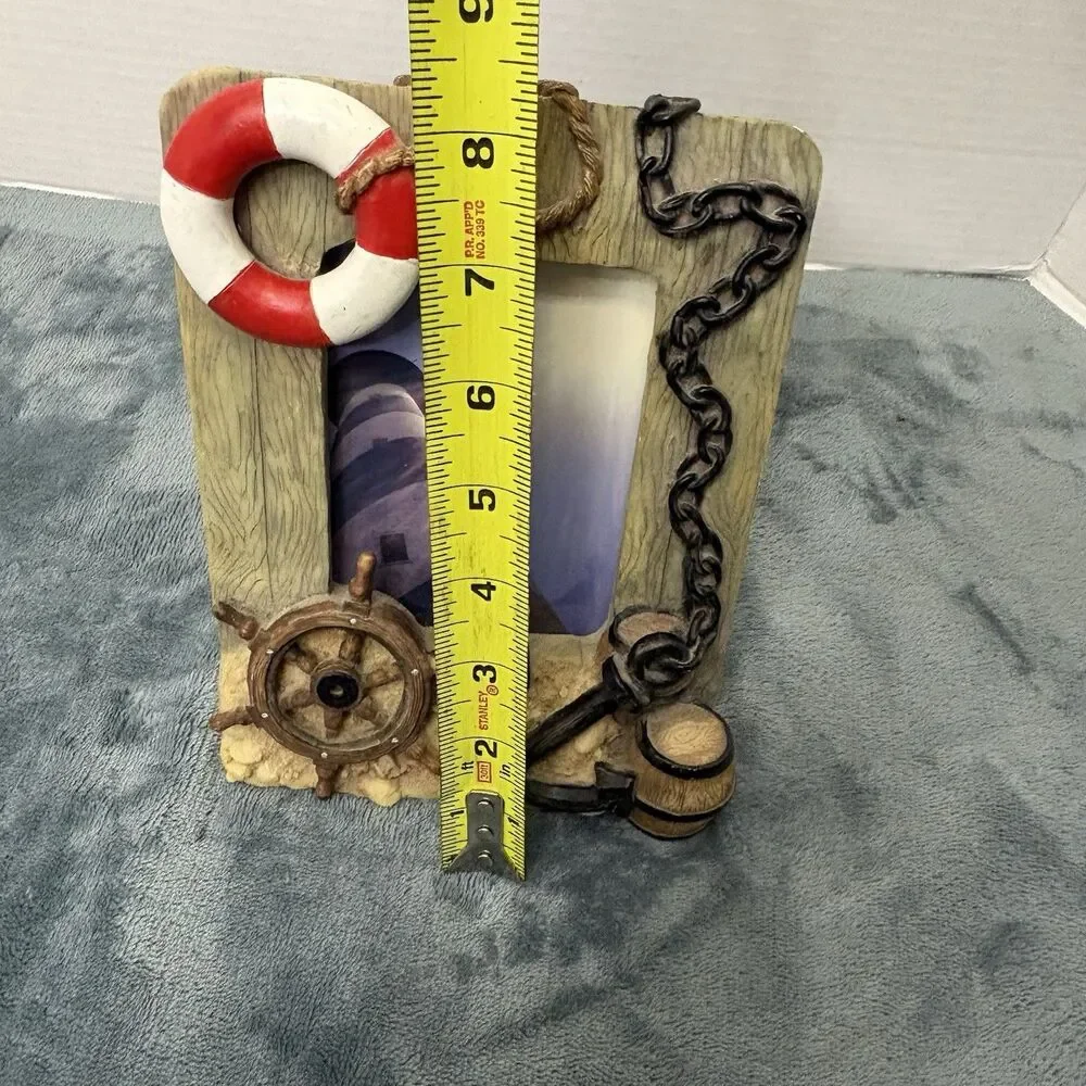 Vintage 3D Nautical Style Resin Picture Frame 4x6